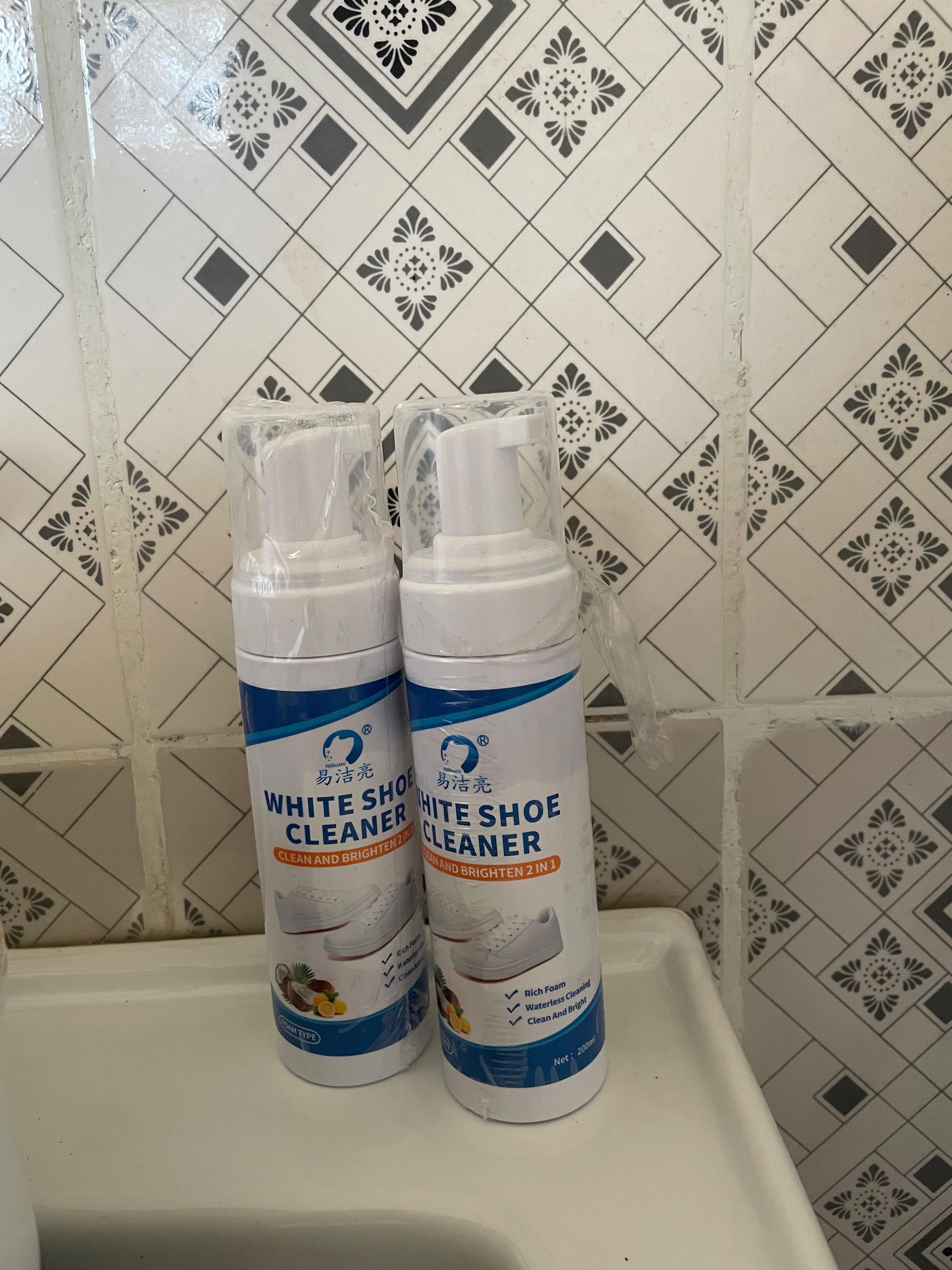 WHITE SHOE CLEANER - Espuma de Limpeza para Tênis Brancos