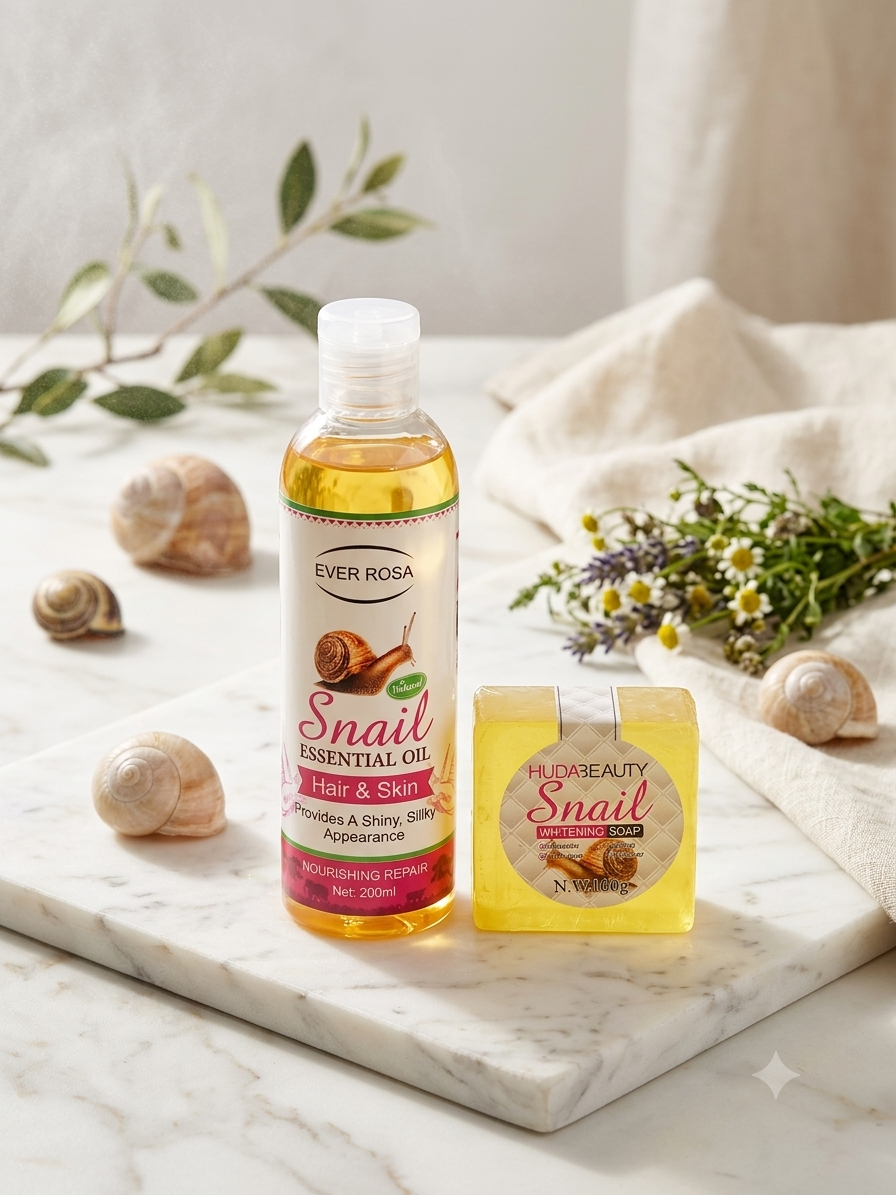 Kit Snail (cabelo e pele)